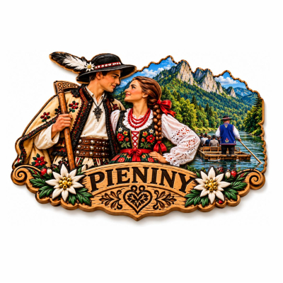 Szczawnica, magnes z Pienin, Pieniny, magnes na lodówkę, góralskie